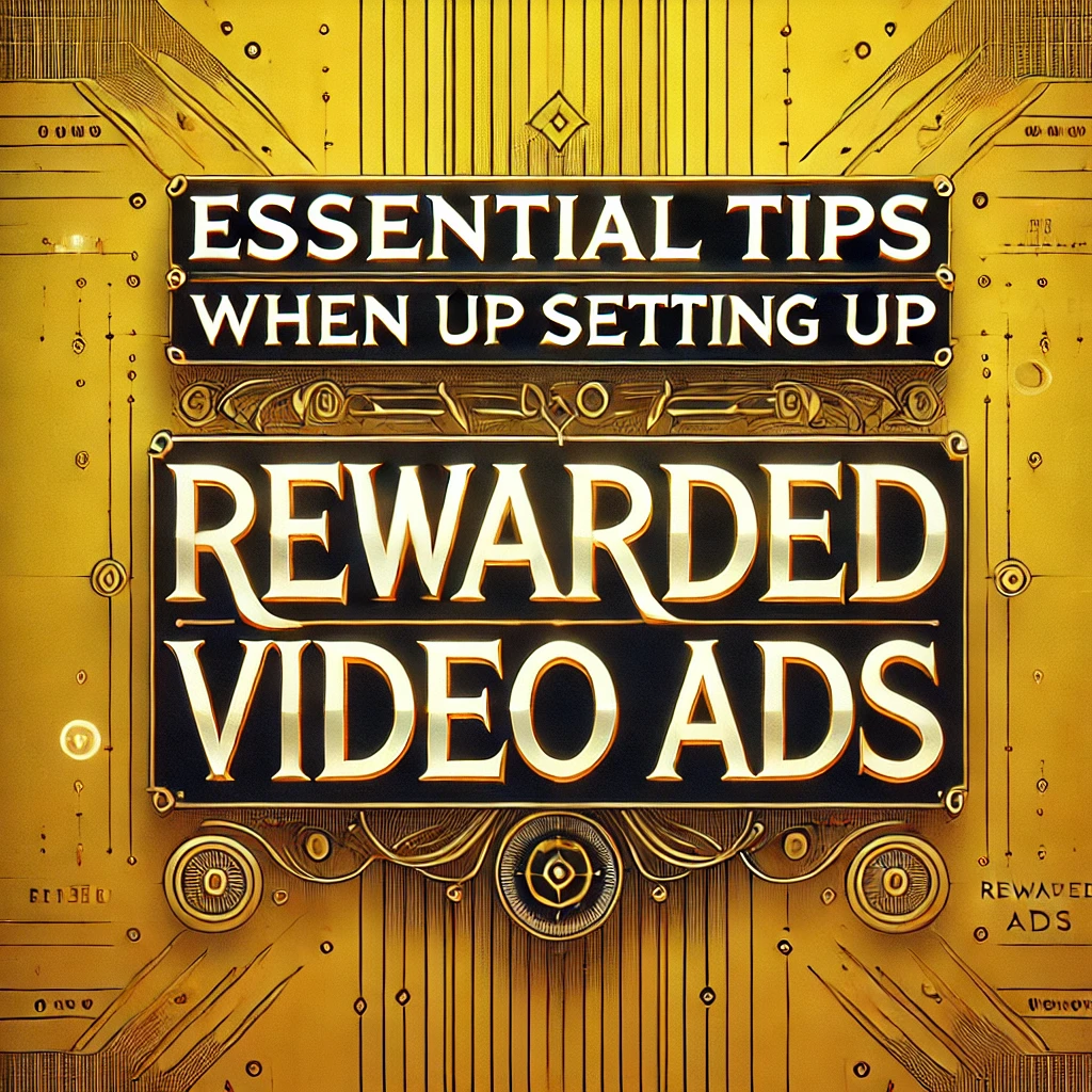 Essential Tips When Setting Up Rewarded Video Ads